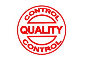 Quality control red stamp