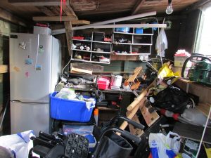 Clutter in the garage