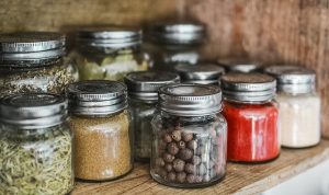 Jars can be used as a storage containers after you downsize your pantry and fridge.