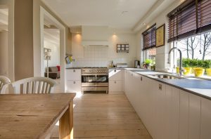 a kitchen, avoid unpacking it during the first day in your new home