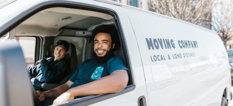 movers from moving companies Spring Hill in a van