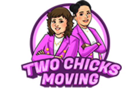 Two Chicks Moving company logo