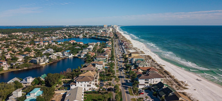 Aerial View of Houses Near A Beach Under Blue Sky - Is Boca Raton A Good Place To Live?